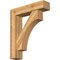 Ekena Millwork Westlake Block Rough Sawn Bracket w/ Offset Brace, Western Red Cedar, 8"W x 34"D x 40"H BKT0806X34X40WTL05RWR - alternate 1